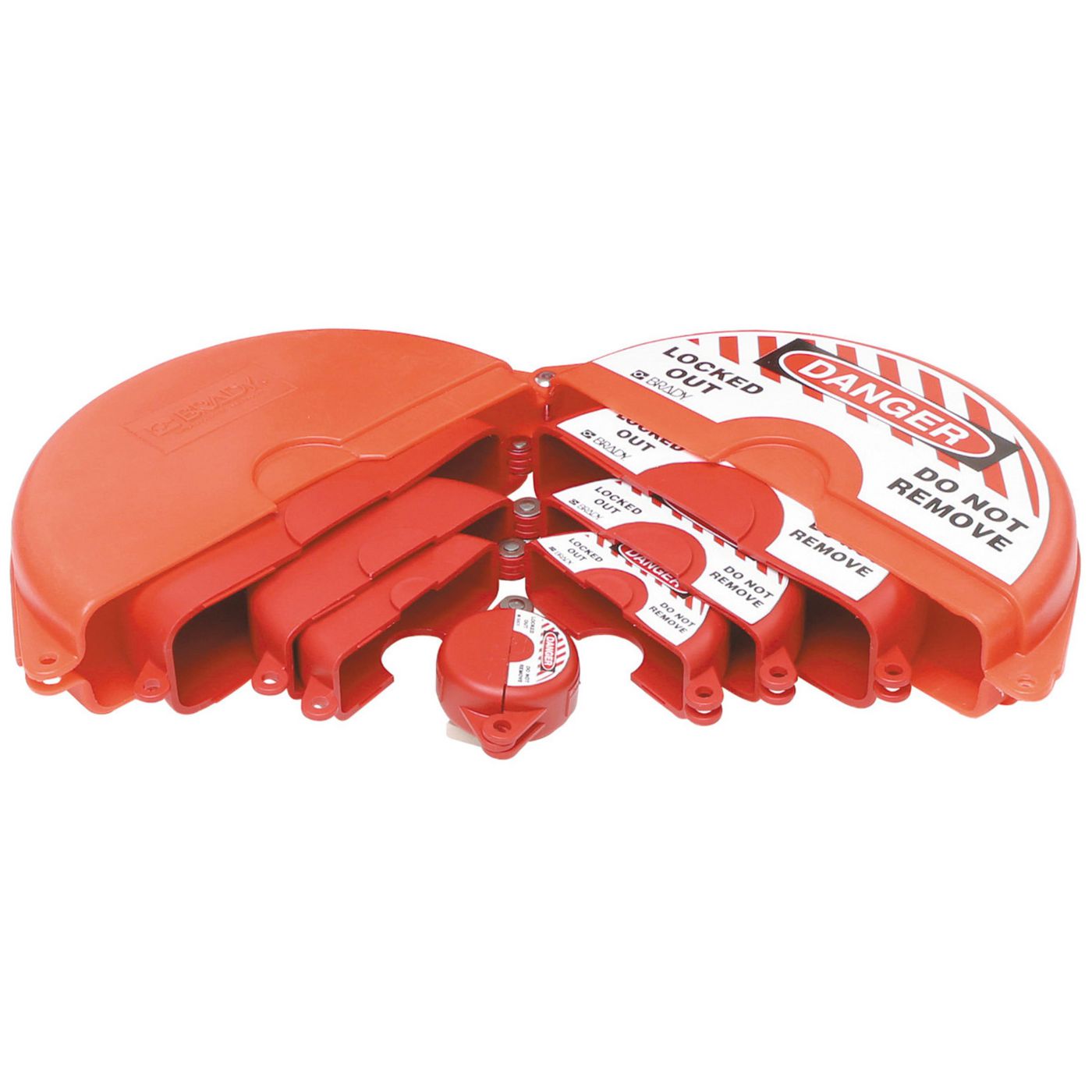 Brady Absperrventil-Sperrset – Rot – 2000 g