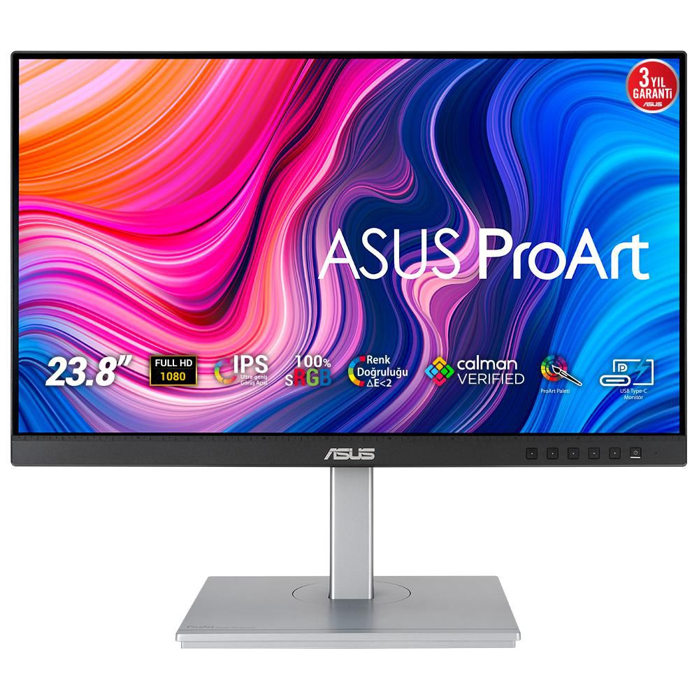 ASUS PA247CV – Monitor, 23,8" 1920 × 1080 (Full HD), LED, Schwarz, Silber