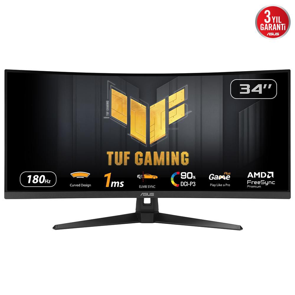 ASUS TUF Gaming VG34VQ3B – Monitor, 34" 3440 × 1440 (UWQHD), LED, Schwarz