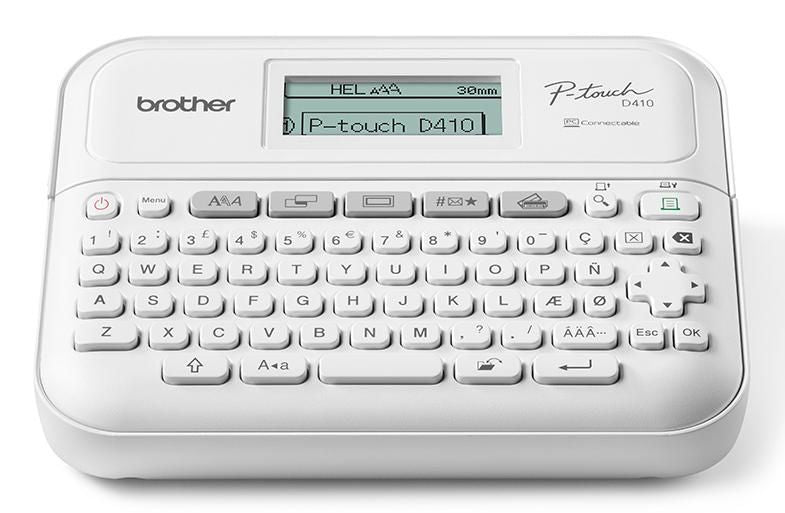 Brother P-touch PT-D410 – Beschriftungsgerät, für TZe-Bänder, USB, 180 × 180 dpi