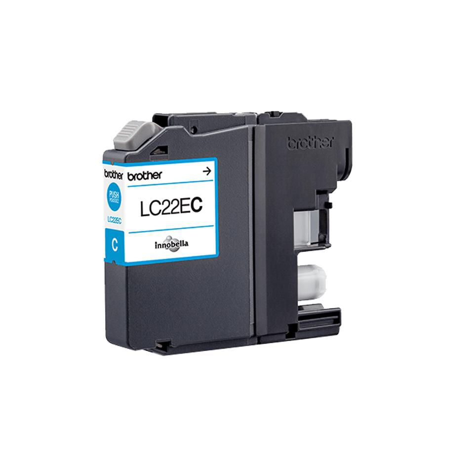 Brother LC-22EC Cyan Tintenpatrone (Original) – 1'200 Seiten – für Brother MFC-J5920DW