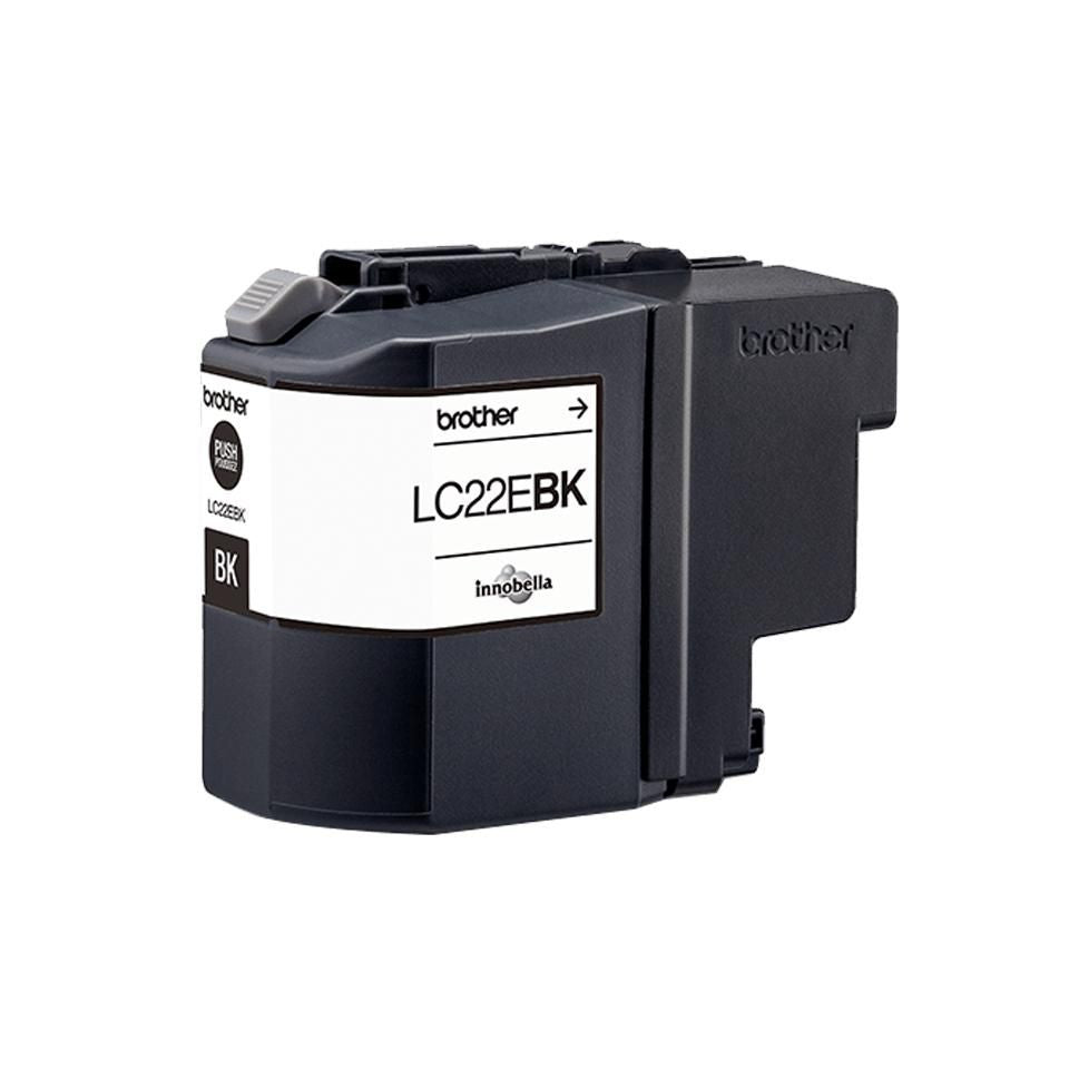 Brother LC-22EBK Schwarz Tintenpatrone (Original) – 2'400 Seiten – für MFC-J5920DW