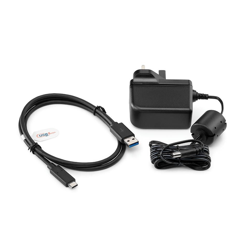 Brother LK1001CEU Netzteil (AC) – für Scanner DS-1800W, ADS-1300 – schwarz, inkl. USB-A auf USB-C-Kabel