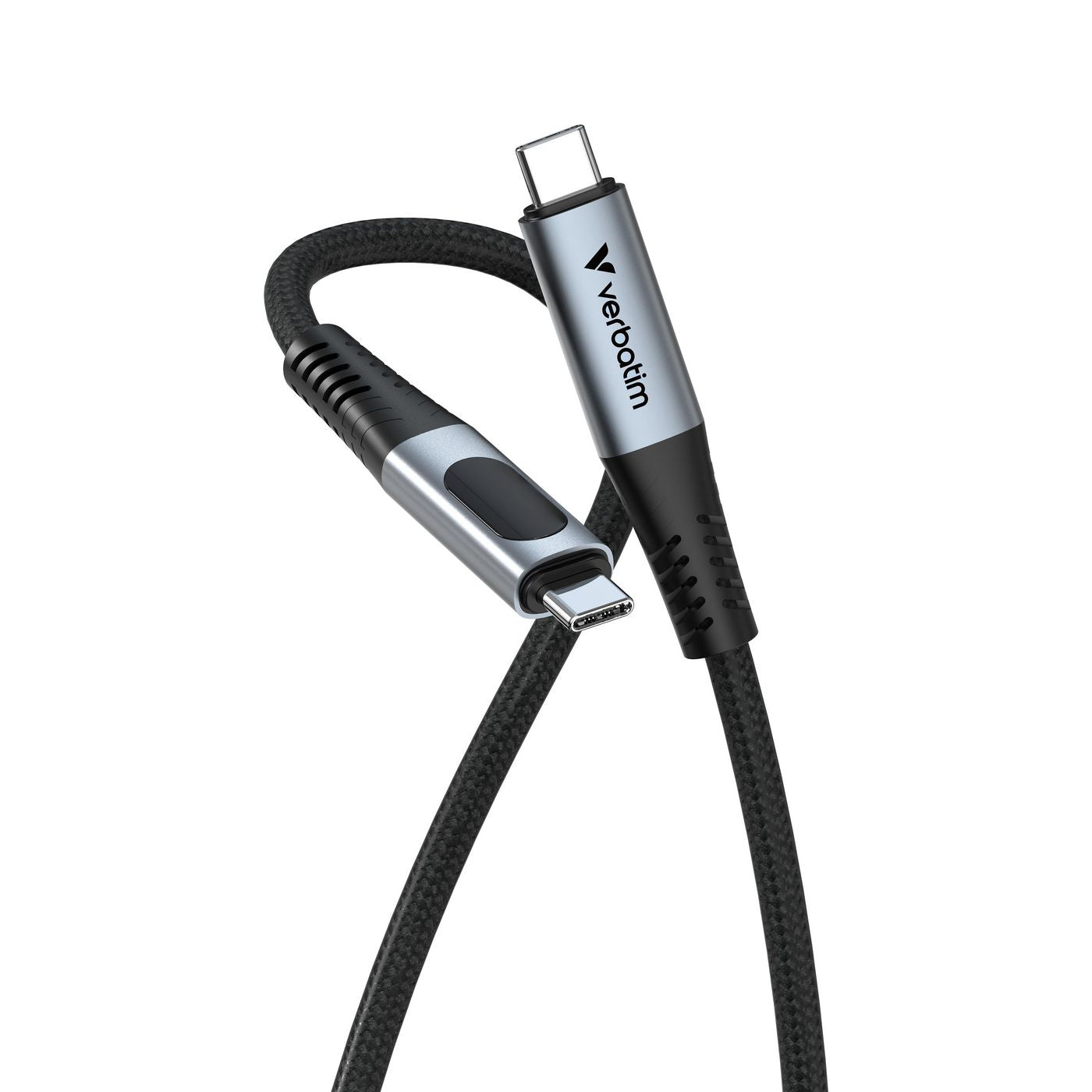 Verbatim USB-C auf USB-C Kabel – USB 2.0 – 1,2 m – PD 100 W – LED-Display – für iPhone 16/15 und mehr