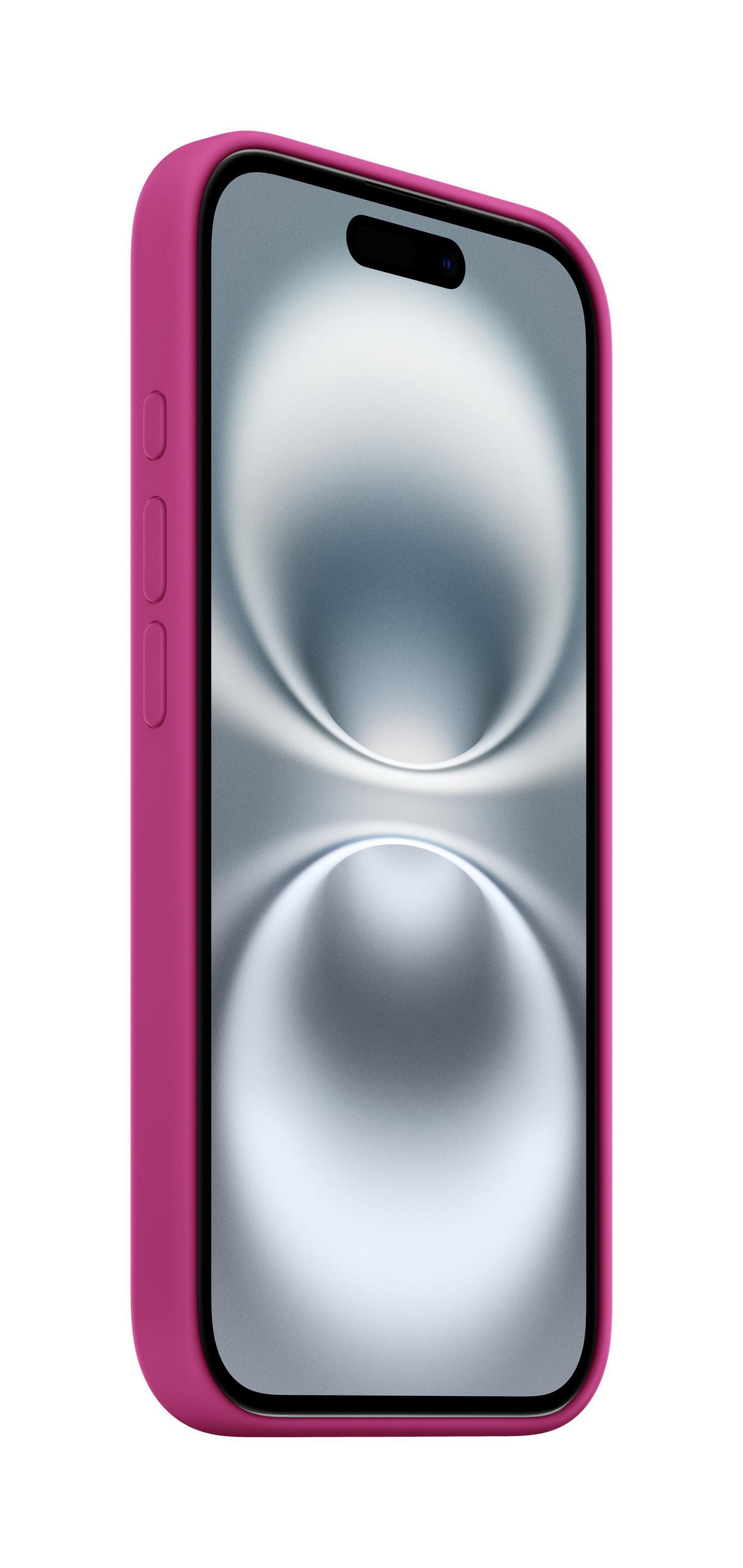 Apple Backcover – für Apple iPhone 16 – MagSafe, Silikon+Mikrofaser, Fuchsia