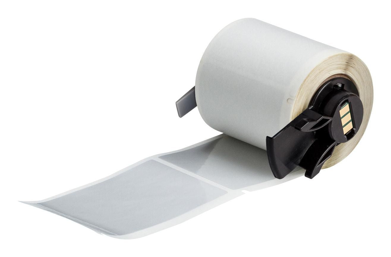 Brady Drucketiketten, 76 mm × 48 mm, silber, metallisiertes Polyester, für M610, M611, BMP61 und andere