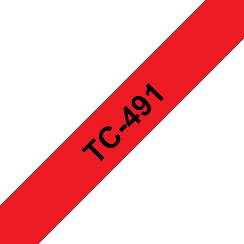 Brother Schriftband – 9 mm × 7,7 m, rot, schwarz