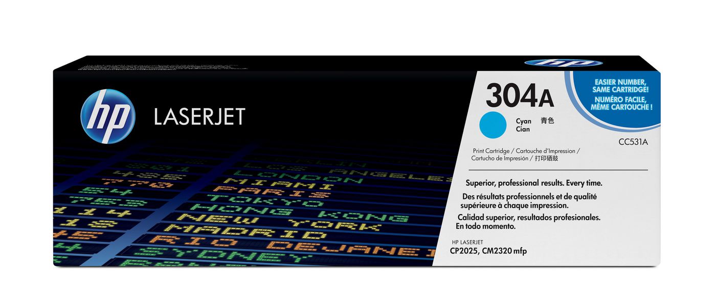 HP Toner 304A – cyan, 2800 Seiten