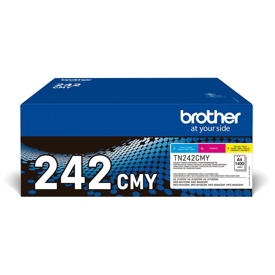 Brother Toner-Multipack TN-242CMY – C/M/Y, 1400 Seiten – für MFC-9142CDN/9332CDW/42CDW