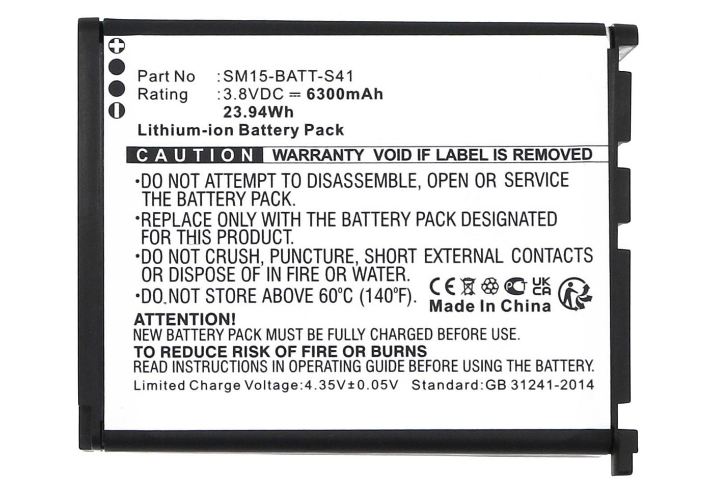 Coreparts Ersatzakku, Li-Ion, 23,94 Wh – für M3 Mobile
