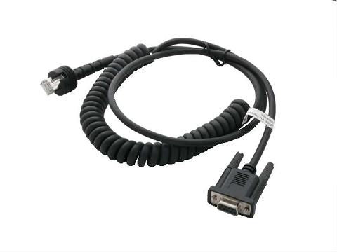 Datalogic RS-232-Kabel – CAB-559 – 9-polig, weiblich, spiralförmig, IP67 – 2,4 m