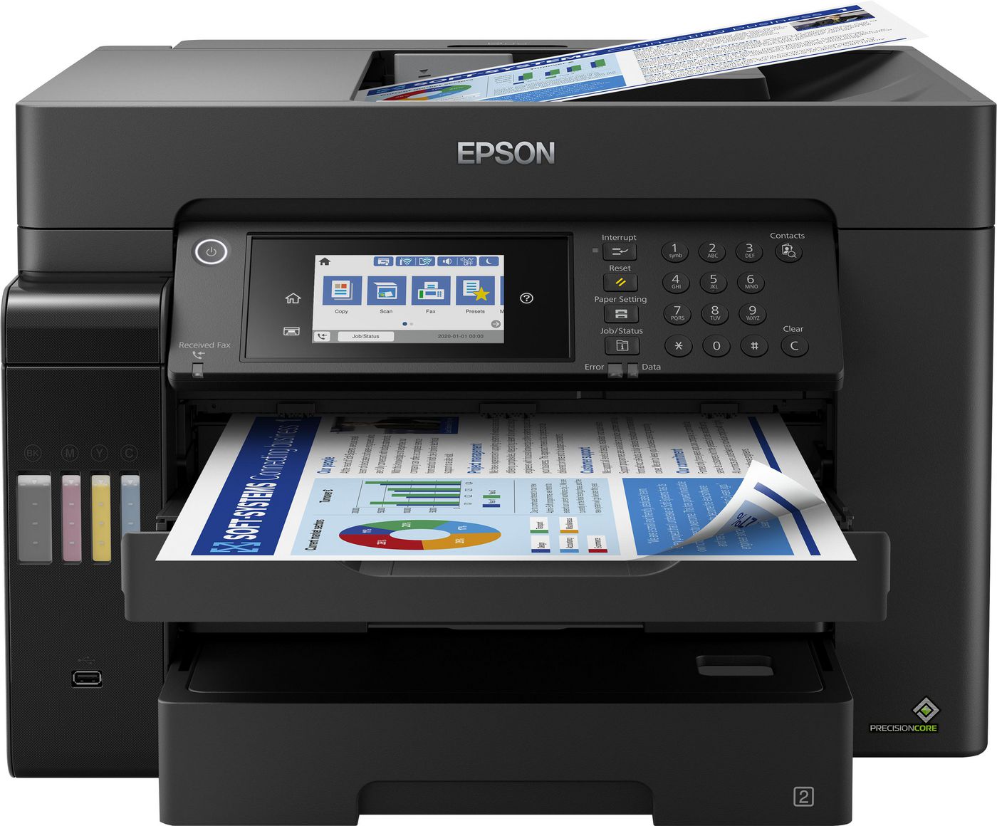 Epson Ecotank ET-16655 – Farbiges Tintenstrahl-MFP A3 – WLAN – 32 S./Min. S/W