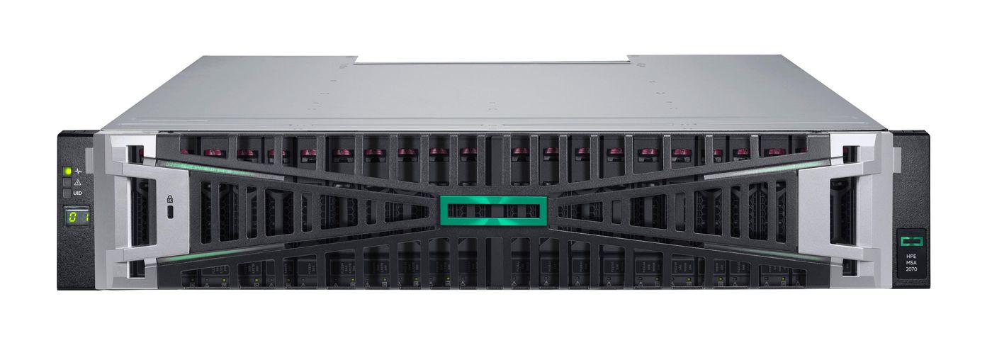 HPE MSA 2070 SFF Speichergerät – 46 TB, 10/25 GbE iSCSI, 4-Port Controller