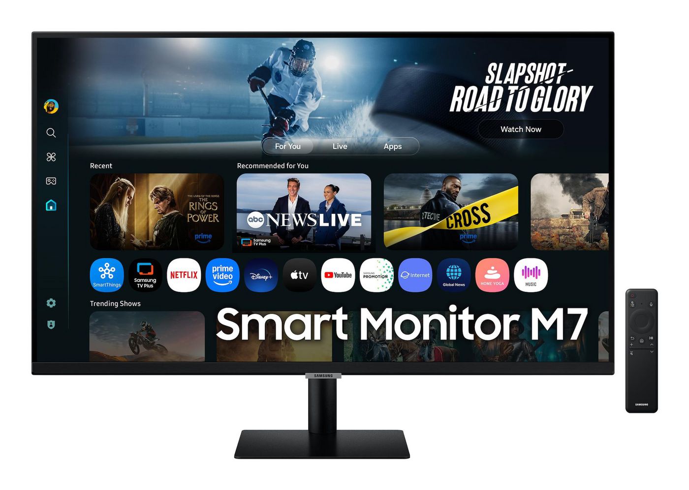 Samsung M7 M70F – Monitor, 32" 3840 × 2160 (UHD 4K), LCD, Schwarz
