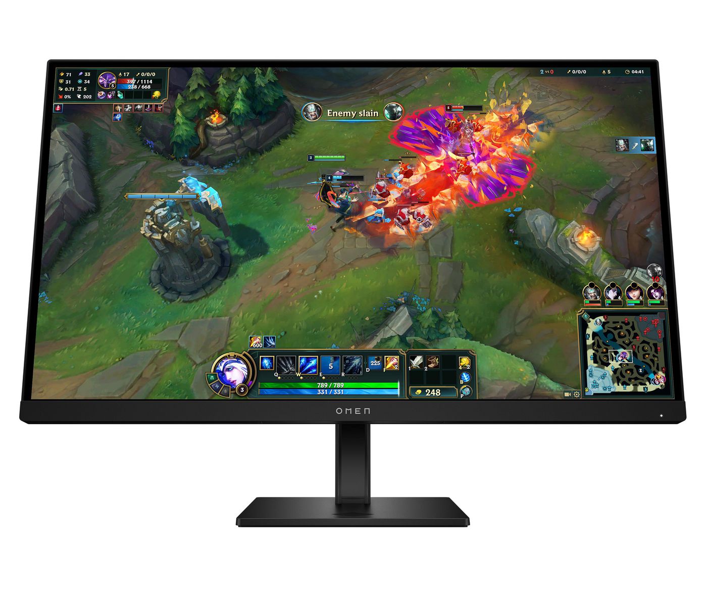 HP OMEN 27 – Monitor, 27" 2560 × 1440 (WQHD), LCD, 180 Hz, Schwarz