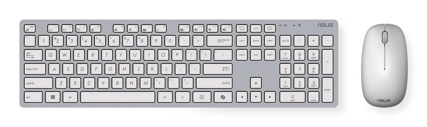ASUS W5000 – Tastatur-Maus-Set – 2,4 GHz (Empfänger) – Weiss