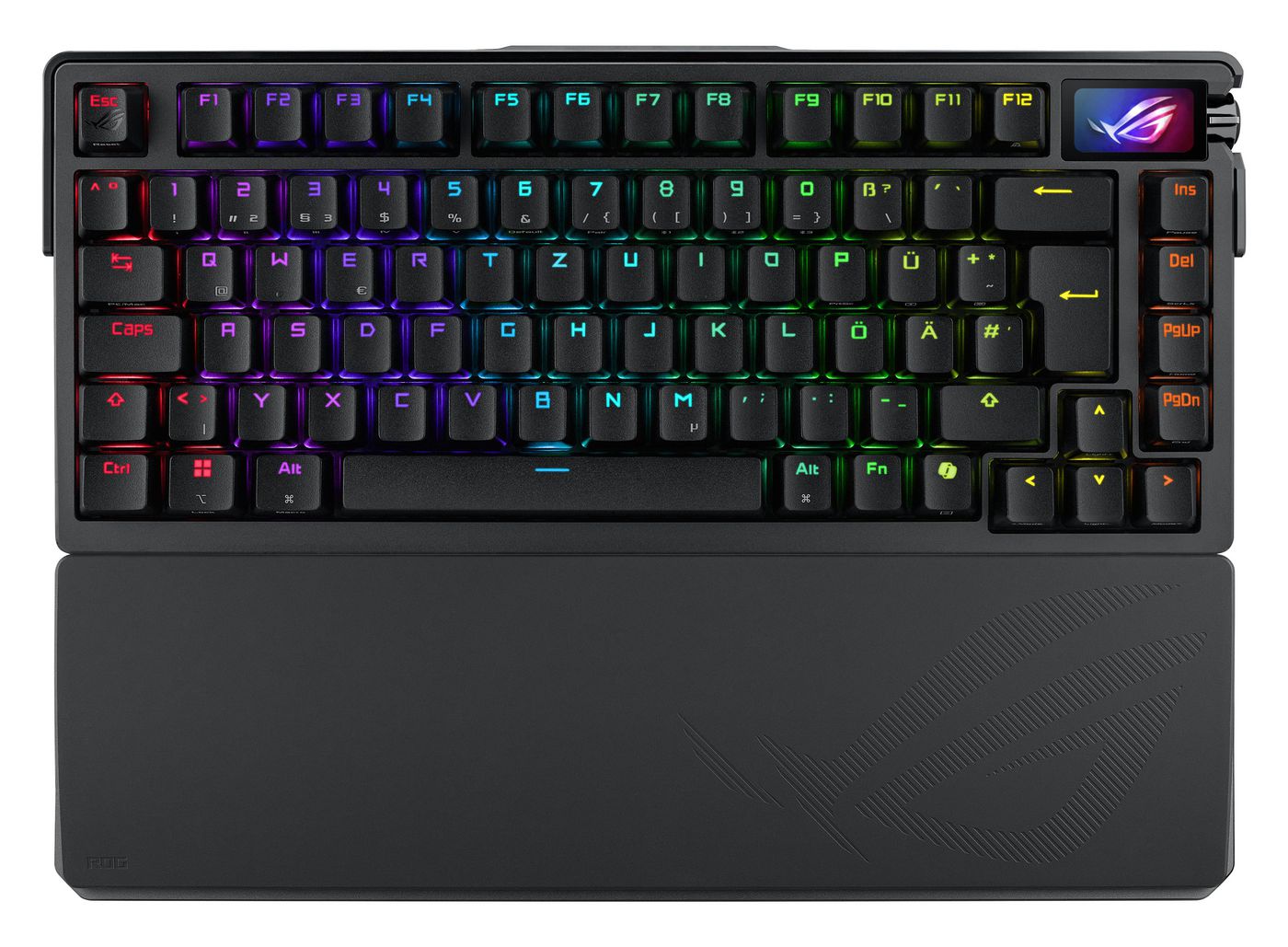 ASUS ROG Azoth Extreme – Tastatur, kabellos (Bluetooth/2,4 GHz), kabelgebunden (USB), CH-Layout (DE-CH)