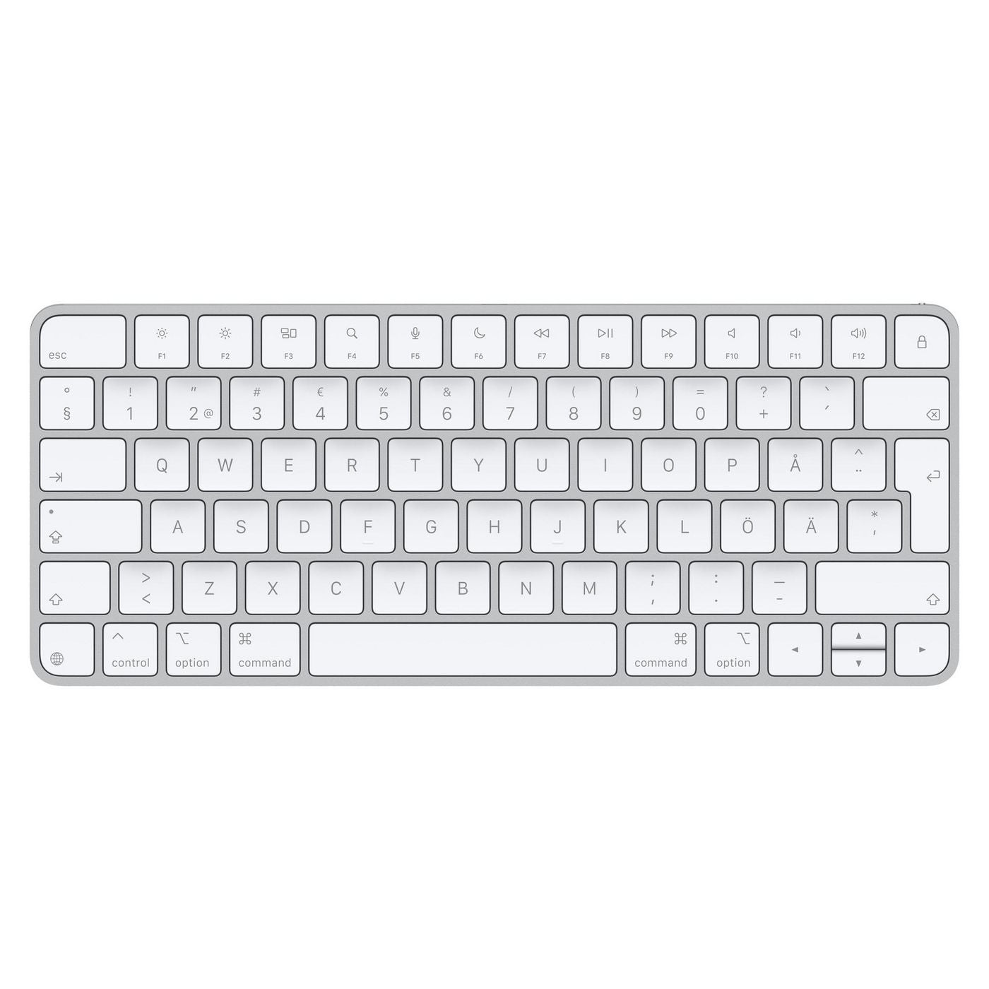 Apple Magic Keyboard – Tastatur – Bluetooth & kabelgebunden (USB‑C) – ohne Ziffernblock – Weiss – für iPhone