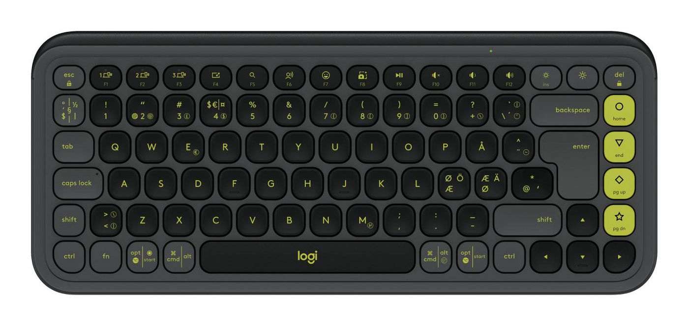 Logitech POP ICON KEYS – Tastatur – QWERTY (Nordisch) – Bluetooth, für Windows, Mac & mehr
