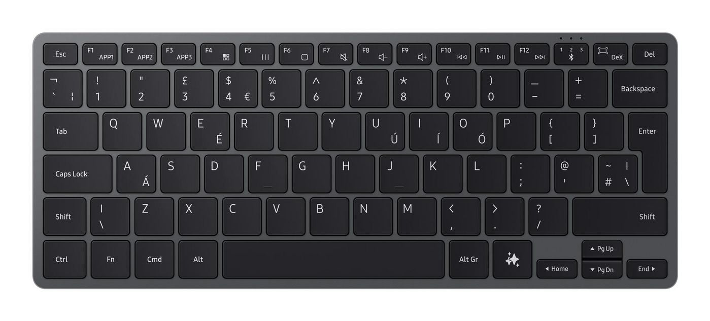 Samsung EJ-B7800 – Tastatur – Bluetooth 5.4 – QWERTZ (DE) – ohne Ziffernblock – grau