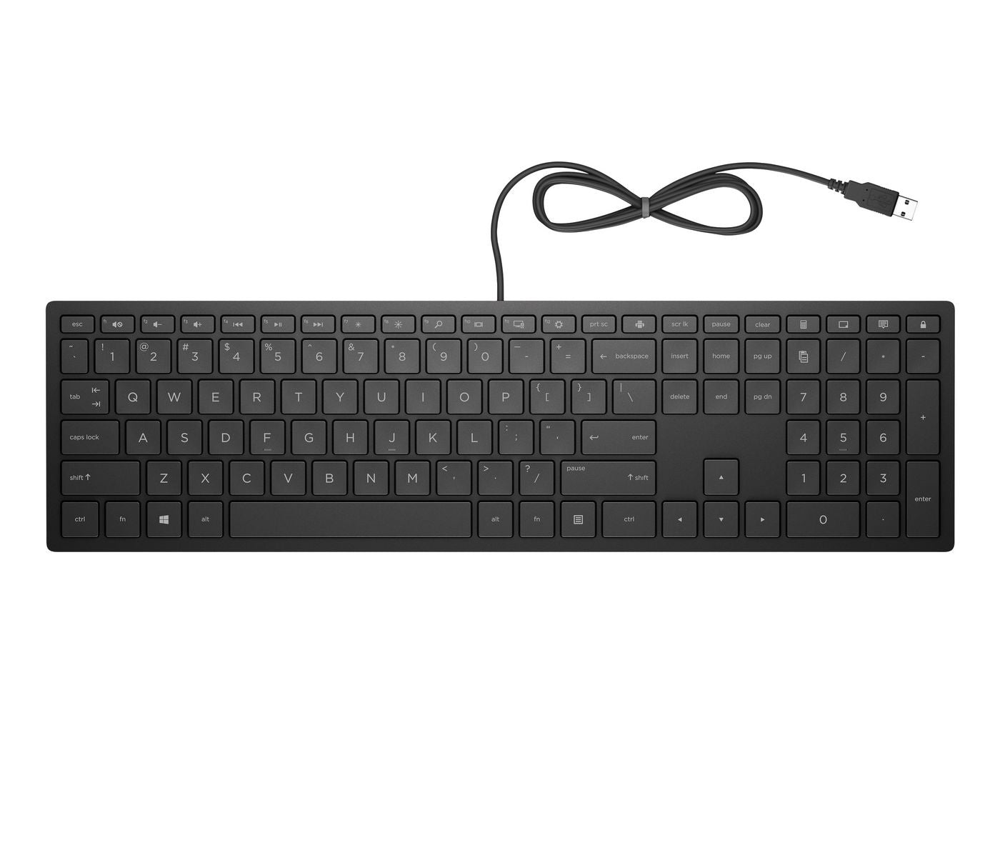 HP PAV Wired Keyboard 300 – Tastatur – Mechanisch – Kabelgebunden, USB – Schwarz