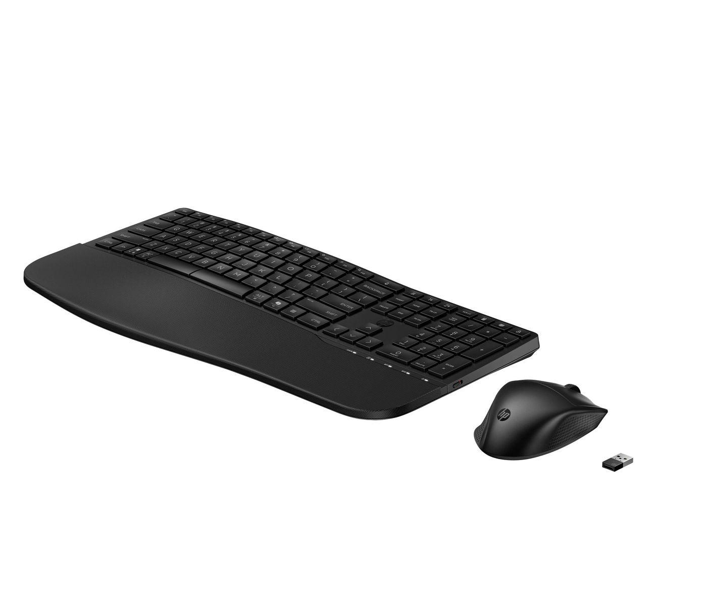 HP 685 – Tastatur- und Maus-Set – Bluetooth & 2,4 GHz (Nano-Empfänger USB-A) – Handballenauflage – Schwarz