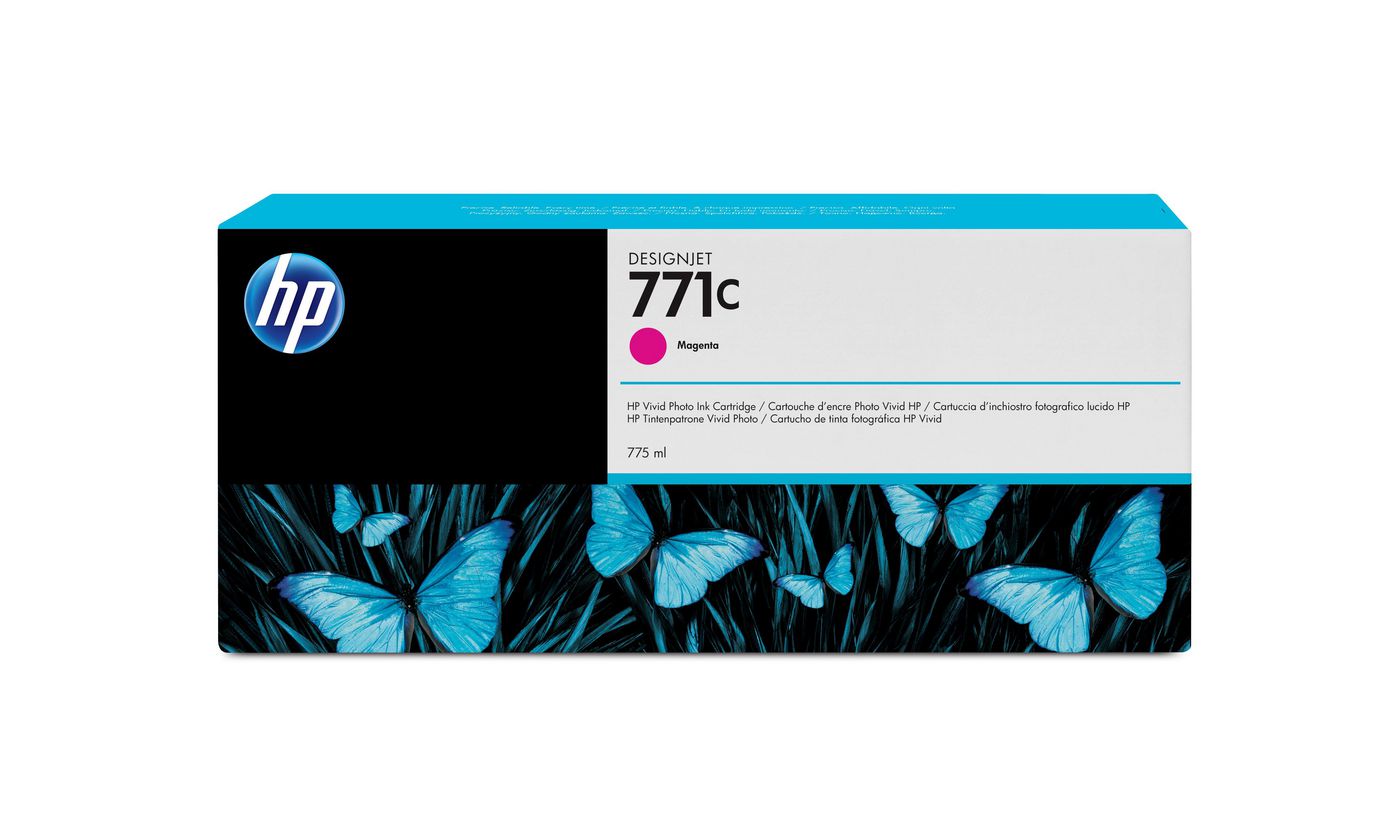 HP Tintenpatrone 771C, Magenta – für Tintenstrahldrucker und Multifunktionsgeräte