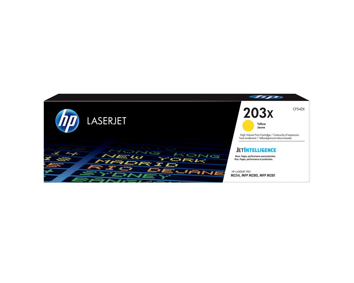 HP Toner 203X – Gelb, 2500 Seiten – für Farb-Laserdrucker/Multifunktionsgeräte