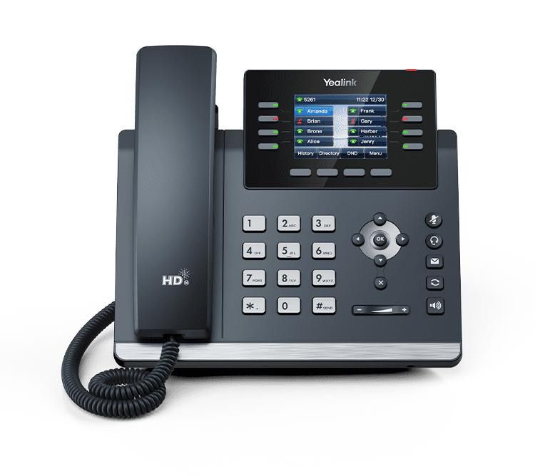 Yealink SIP-T44W – WLAN-Telefon (Handgerät), WLAN, PoE, Grau