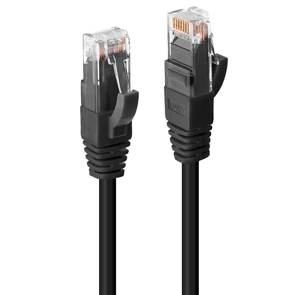 Lindy UTP Cat.6 Netzwerkkabel – 10 m, schwarz, LSOH