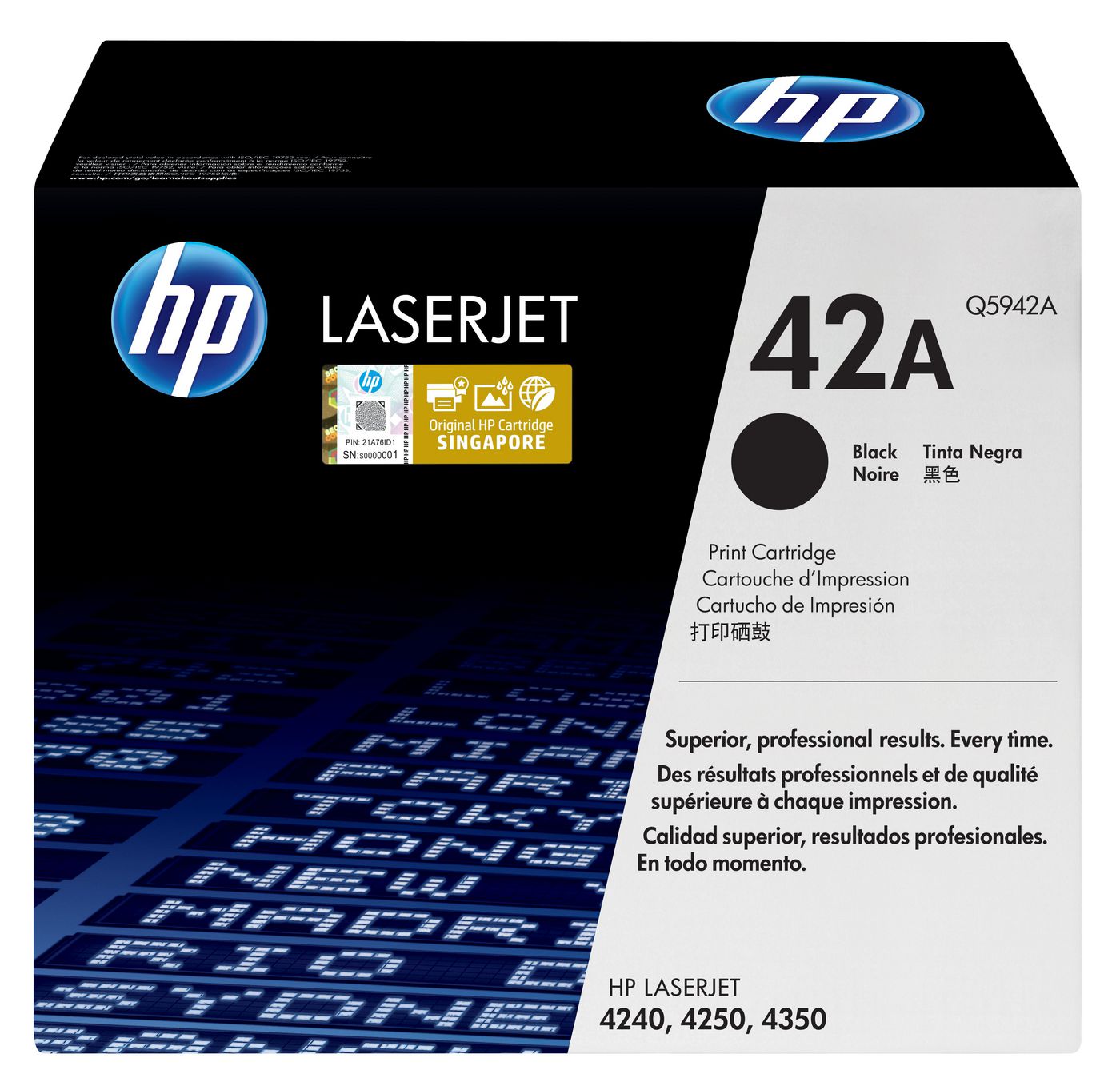 HP Toner 42A – schwarz, 10000 Seiten