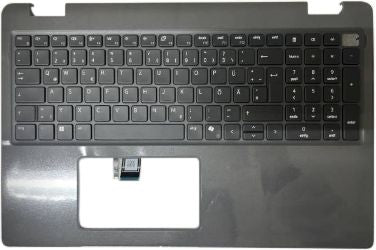 DELL Palmrest mit Tastatur – für Dell 3550 – QWERTZ – Schwarz/Weiss