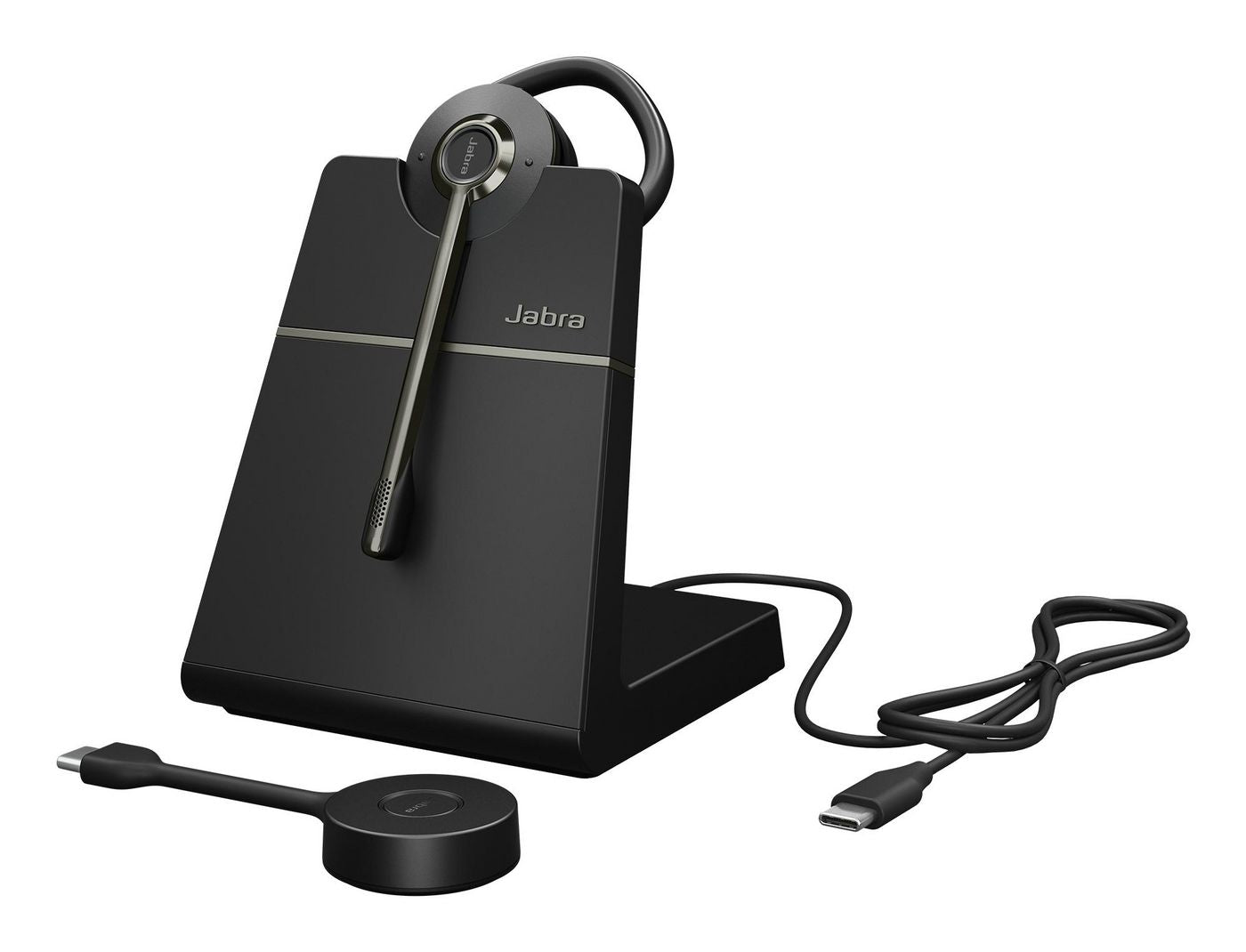 Jabra Engage 55 SE – Duo Headset (Ohrbügel) – DECT/USB‑C – Boom-Mikrofon – für UC – Schwarz – bis 9 h