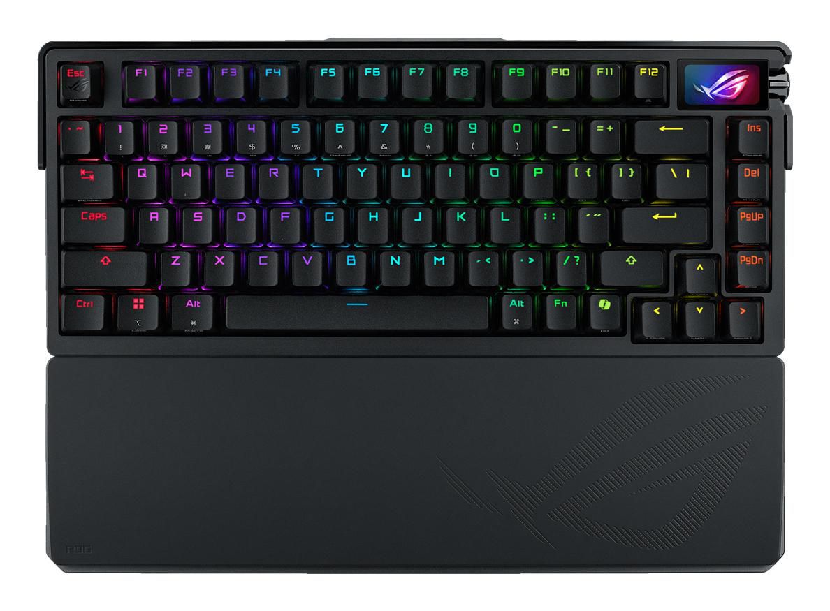 ASUS Gaming-Tastatur 75% – Mechanisch, RGB – Bluetooth & 2,4 GHz (USB-A-Empfänger) – Schwarz