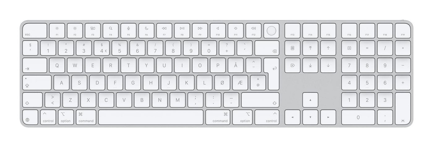Apple Magic Keyboard – Tastatur – Bluetooth & kabelgebunden (USB‑C) – mit Fingerabdruckscanner – für Mac