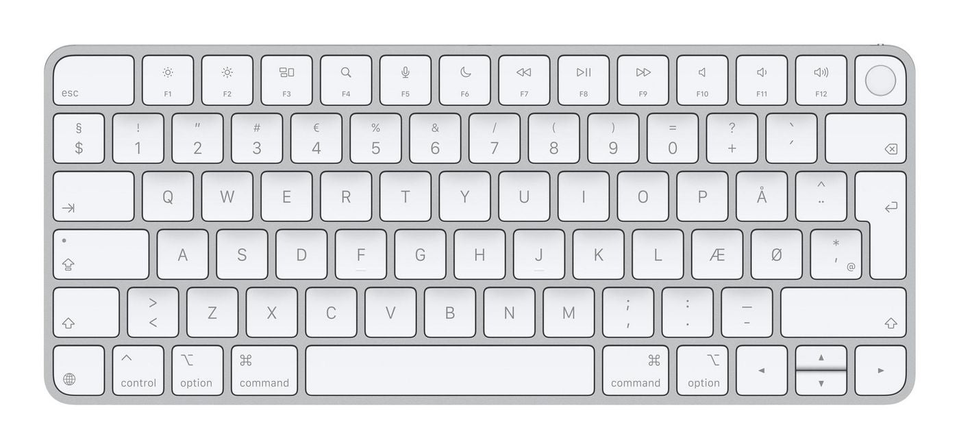 Apple Magic Keyboard – Tastatur – Bluetooth & kabelgebunden (USB‑C) – QWERTY (DK) – ohne Ziffernblock – Weiss