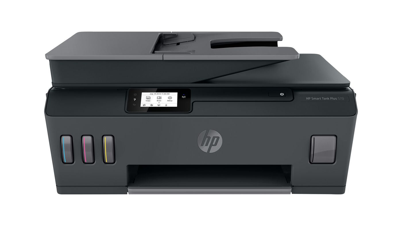 HP Smart Tank Plus 570 Wireless – Farbiger Tintenstrahl-MFP A4, 3-in-1 – USB/WLAN – Duplex, ADF – 11 ppm S/W