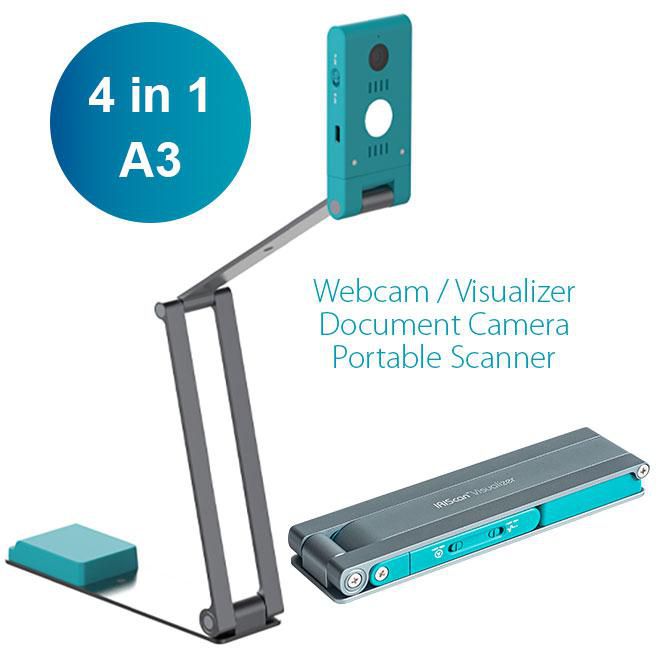 I.R.I.S. IRIScan Visualizer 7 – Überkopfscanner, A3, 4160 dpi, USB, für Windows, macOS