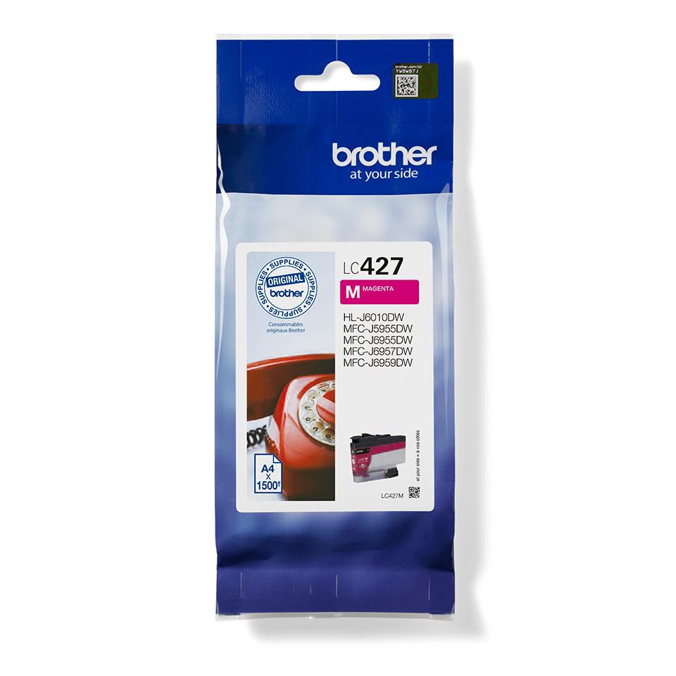 Brother Magenta Tintenpatrone (Original) – 1'500 Seiten – für Brother HL-J6010DW, MFC-J5955DW/6955DW/6957DW…