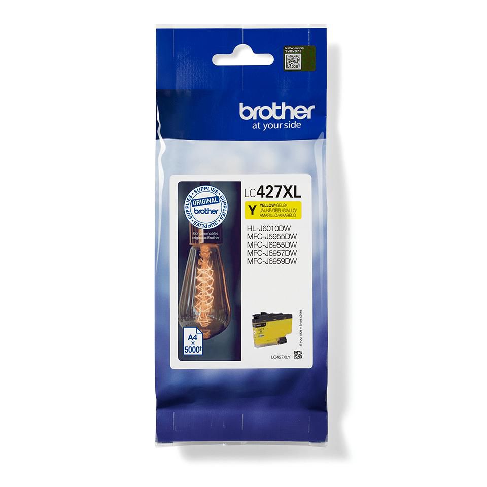Brother Tintenpatrone, Gelb, XL, 5'000 Seiten, Original – für HL-J6010DW, MFC-J5955DW, MFC-J6955DW und andere