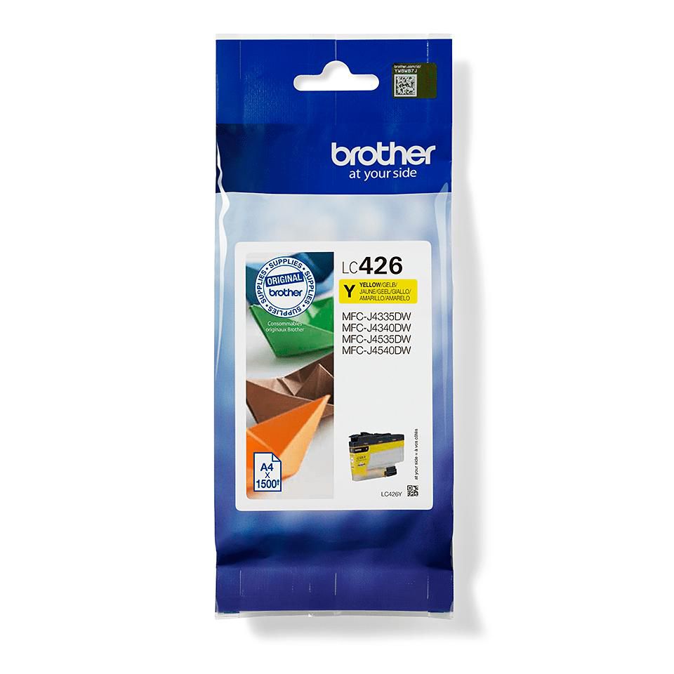Brother LC-426Y Gelbe Tintenpatrone (Original) – 1'500 Seiten – für MFC-J4540DWXL