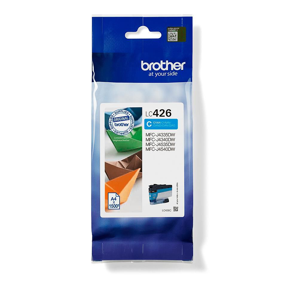 Brother LC-426C Cyan Tintenpatrone (Original) – 1'500 Seiten – für Brother MFC-J4540DWXL