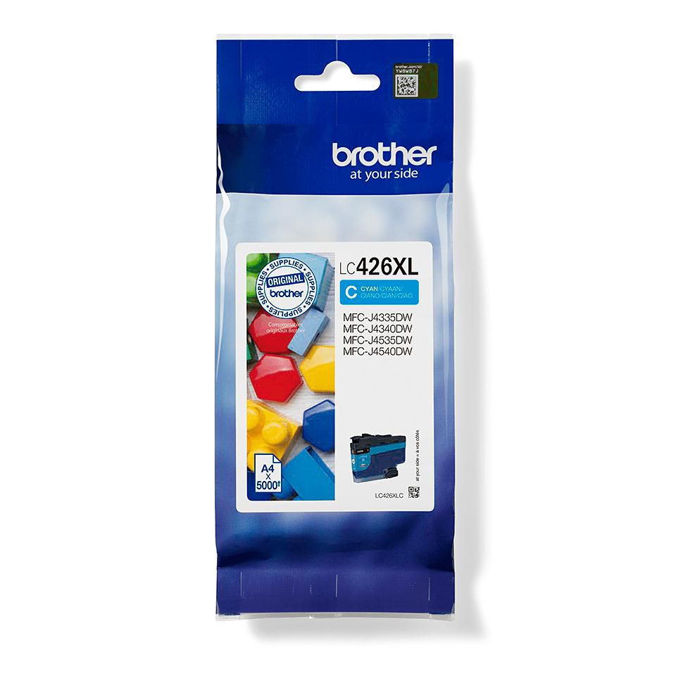 Brother LC-426XL Cyan Tintenpatrone (Original) – 5'000 Seiten – für MFC-J4540DWXL