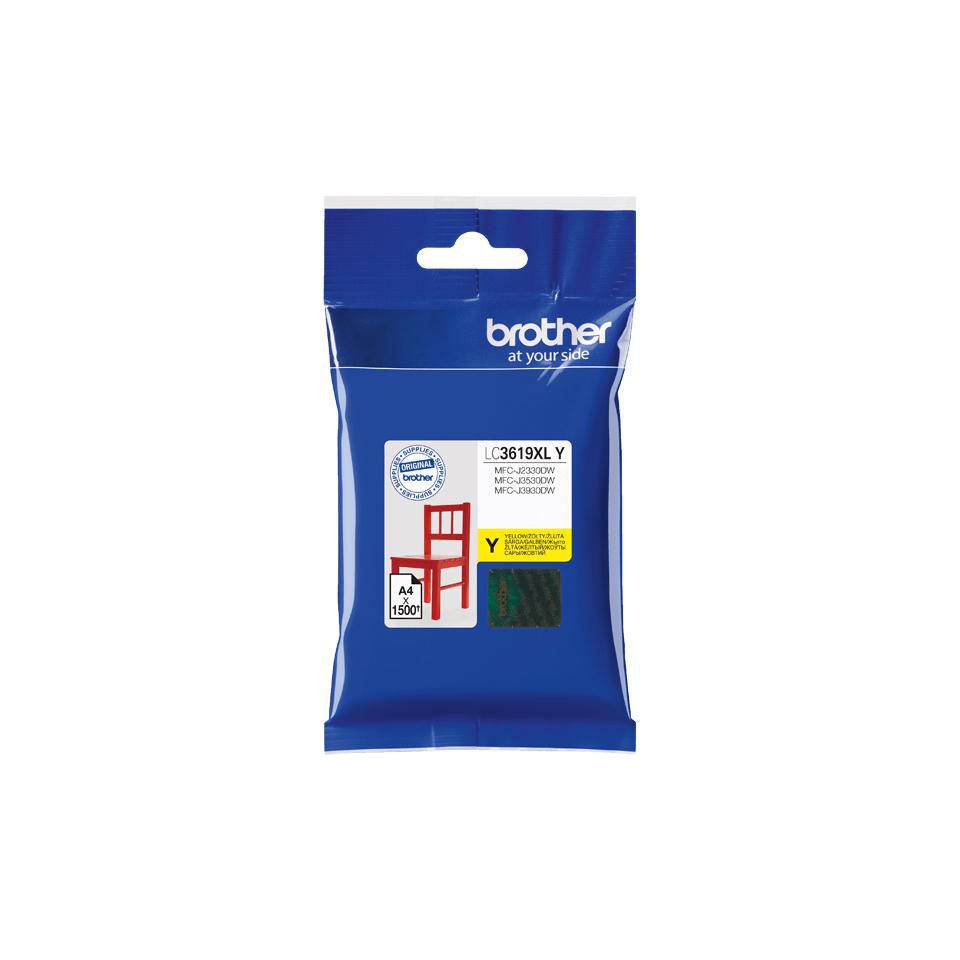 Brother LC-3619XLY Gelbe Tintenpatrone (Original) – 1'500 Seiten