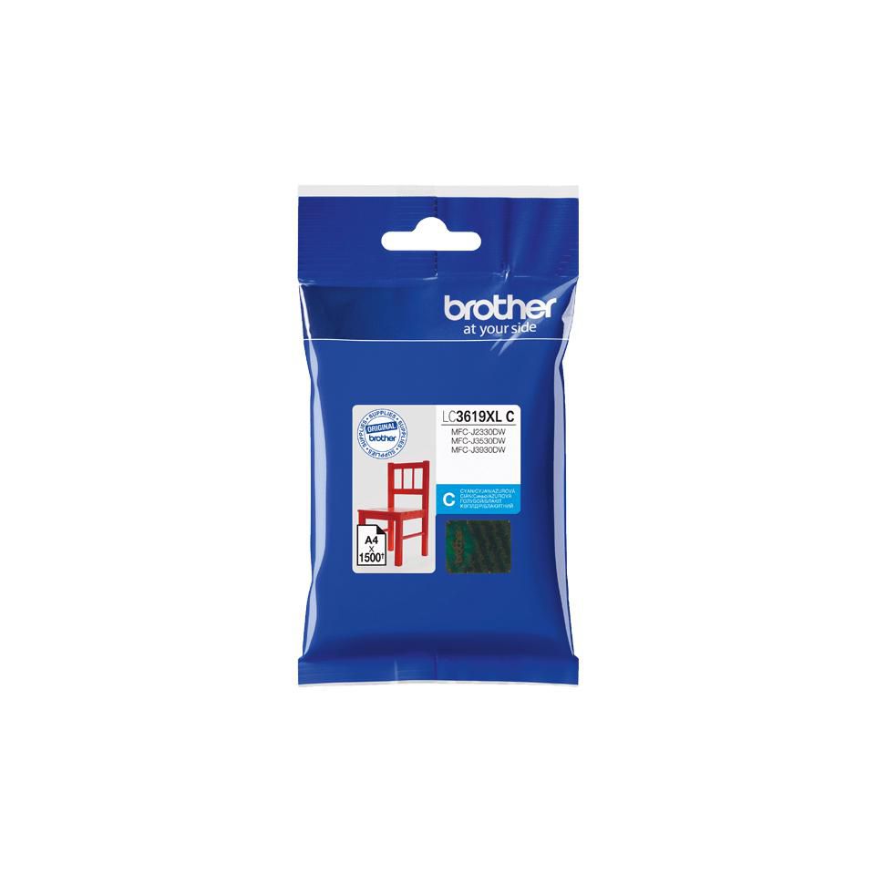 Brother LC-3619XL Cyan Tintenpatrone (Original) – 1'500 Seiten – für LC-3619
