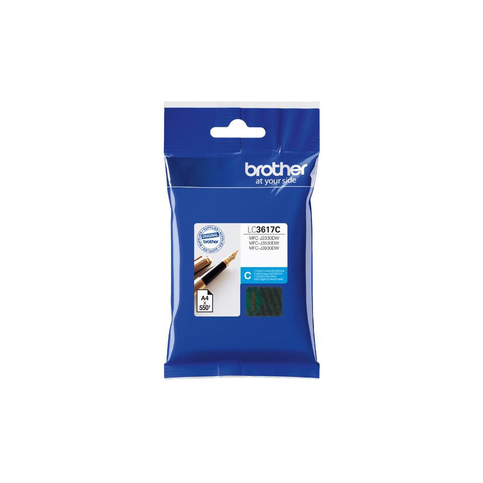 Brother LC-3617C Cyan Tintenpatrone (Original) – 550 Seiten – für MFC-J2330DW/J2730DW/J3530DW …