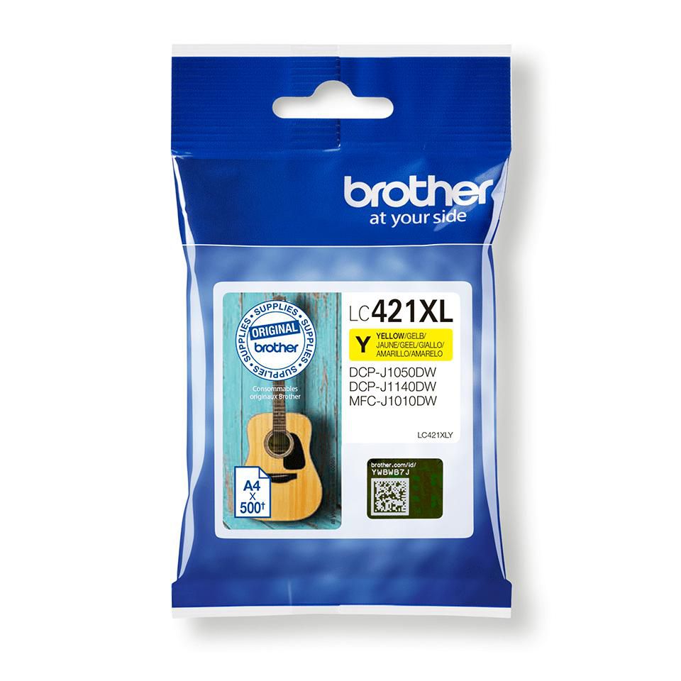 Brother Gelbe Tintenpatrone (Original) – 500 Seiten – für Brother MFC-J1010DW/DCP-J1050DW