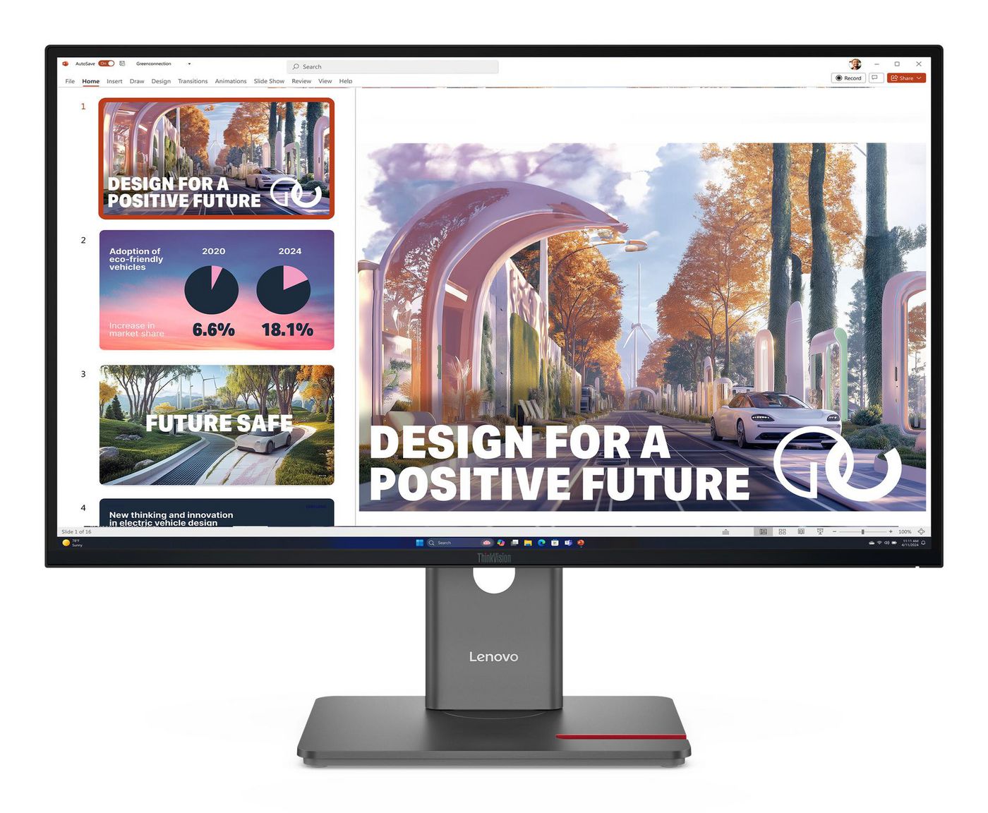 Lenovo ThinkVision P27q-40 LED Monitor, 27", 2560 × 1440 (WQHD)