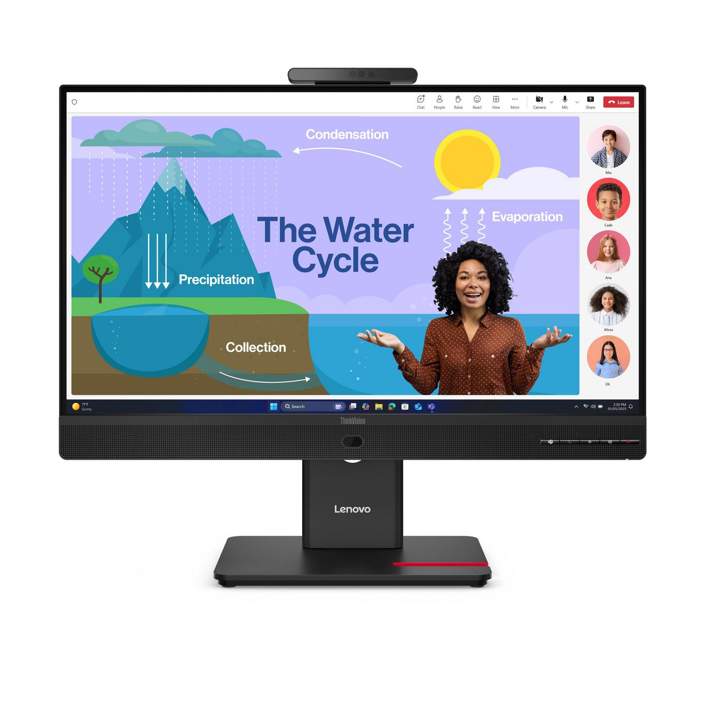 Lenovo ThinkVision T24D-4V – Monitor, 23,8" 1920 × 1080 (Full HD), Schwarz