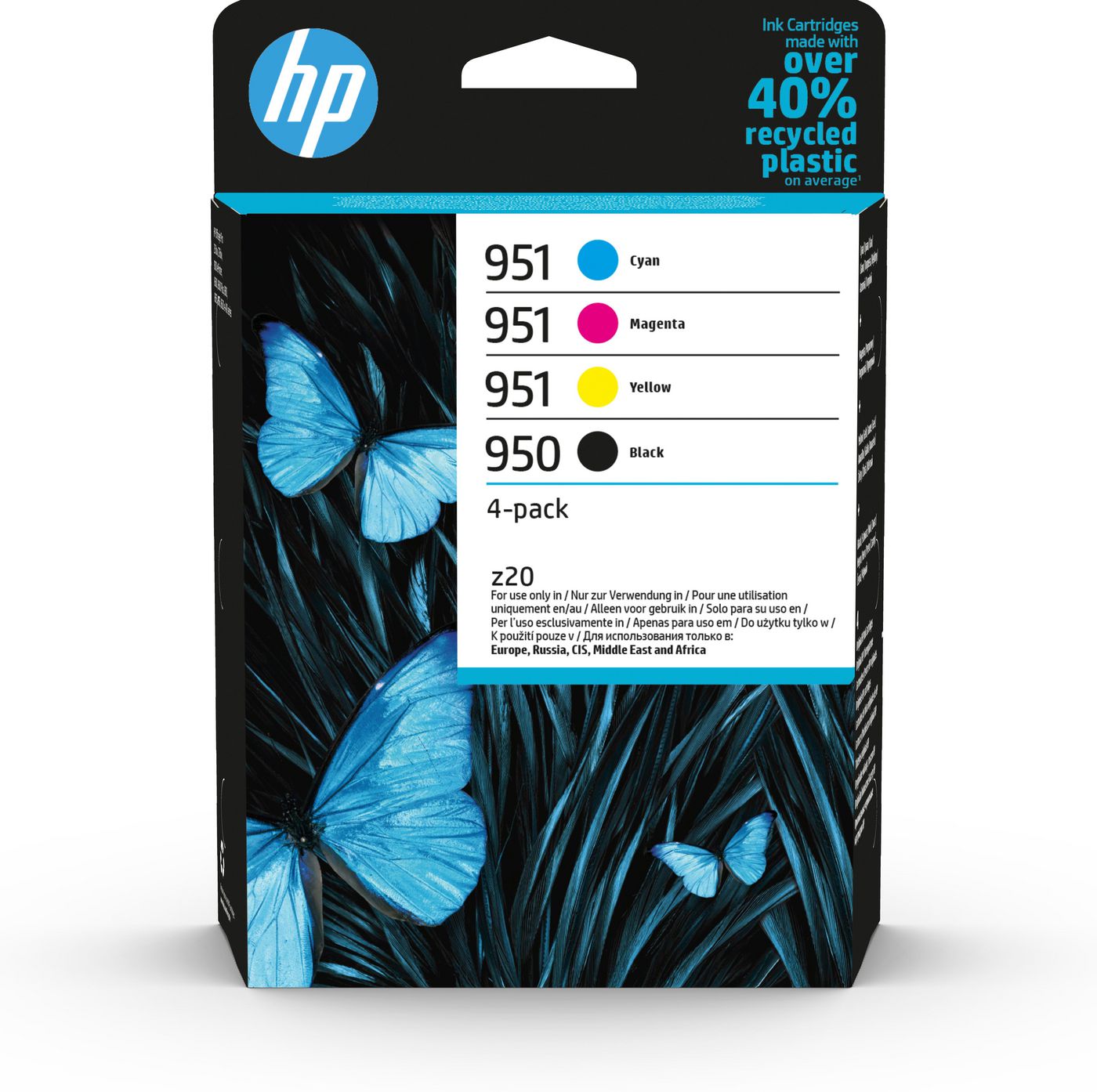 HP Tintenpatronen-Multipack 950/951, CMYK, 4er-Pack – für Inkjetdrucker und Multifunktionsgeräte